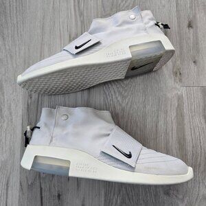 Fear of God X Nike Air | Moc 'Pure Platinum' gray streetwear sneakers | MENS 12
